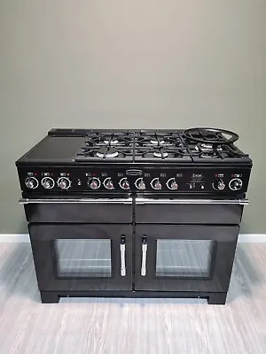 Rangemaster Excel 110 Multifunction Dual Fuel In Black And Chrome.. Refurbished • £1200