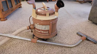24-81 Vintage Working Filter Queen Canister Vacuum Cleaner Model 33 + Accessorys • $50