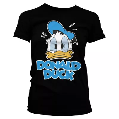 Ladies Donald Duck Walt Disney Mickey Mouse Official Tee T-Shirt Womens Girls • £18.27