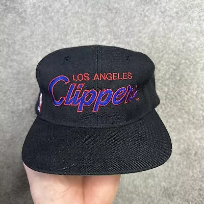 Vintage Los Angeles Clippers Sports Specialties Script Snapback Hat NBA RARE EUC • $300