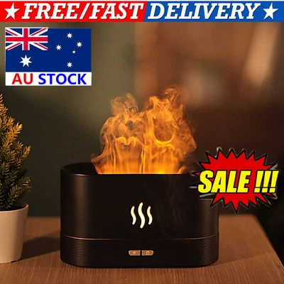$8.96 • Buy Air Humidifier Essential Oil Diffuser Bedroom Flame 2022 AU