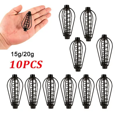 10pcs Spring Sinker Carp Fishing Feeder 15g 20g 6 Wire Method Swim Feeders US • $12.73