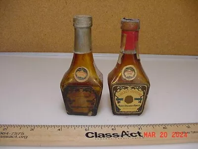 Vintage Antique Miniature Glass Cherry Liqueur Marie Brizard & Roger Bottles • $4.95