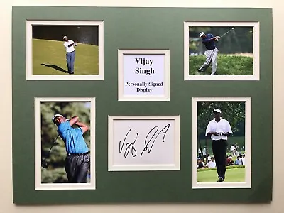 Golf Vijay Singh Signed 16  X 12  Double Mounted Display • $37.88