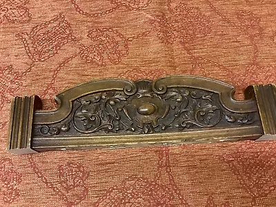 £35 • Buy Carved Reclaimed Wooden Panel / Pediment Salvaged Vintage Repurpose Project
