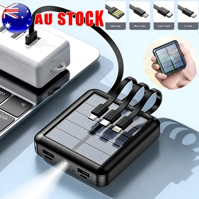 $21.89 • Buy 900000mAh Portable Solar Power Bank Mini USB Battery Charger For Mobile Phone