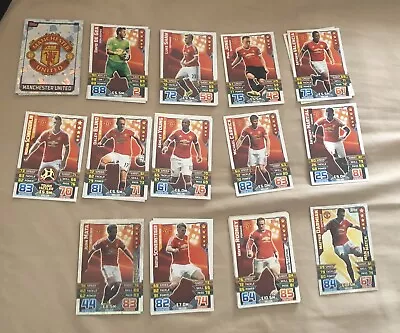 15/16 Topps Match Attax Manchester United FC Team 2015/16 • £1.10