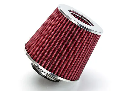 3  RED Performance High Flow Cold Air Intake Cone Replacement Dry Filter • $17.99