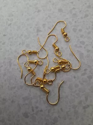 5 Pair  Gold Plated Earring Hooks. • £1.99