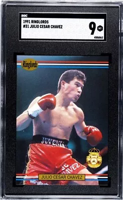 Rare 1991 Julio Caesar Chavez Rookie SGC 9 Boxing Card Champion WBC Ringlords 8 • $82.99