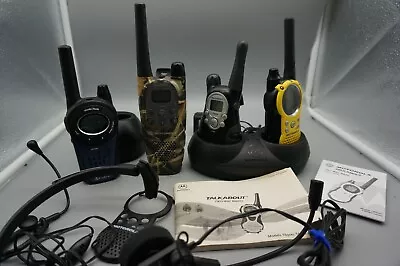 Lot Of 4 Walkie-Talkies Motorola Cobra (TESTED  WORKING) • $44.99