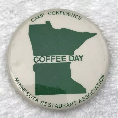 Minnesota Restaurant Association Pin Button Pinback Camp Confidence Coffee Day • $12.88