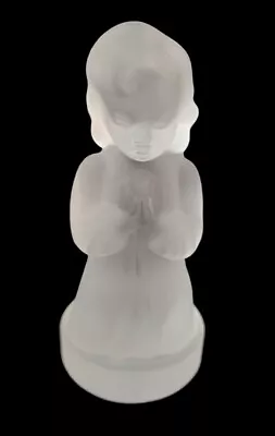 Vintage Frosted Satin Glass  Praying Girl Figurine • $8.99