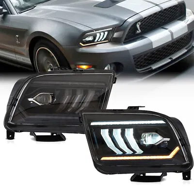 Full LED Projector Headlights W/ Dynamic Animation For 2005-2009 Ford Mustang • $459.99