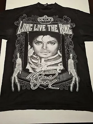 Michael Jackson Long Live The King Raneen Gold T Shirt Mens Size 2XL • $34.99
