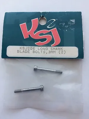 KSJ206 KSJ RC Helicopter Long Shank Blade Bolt 3mm (2) New In Package • $11.95