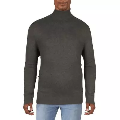 Alfani Mens Tucker Regular Fit Ribbed Trim Turtleneck Sweater BHFO 9050 • $6.99