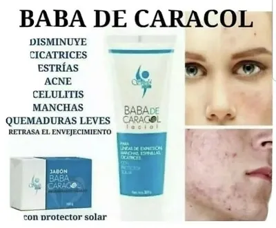 Shelo Nabel 1jabÓn&1crema F.baba De Caracol Facial/ Snail Slime Cream&bar Soap🛀 • $25