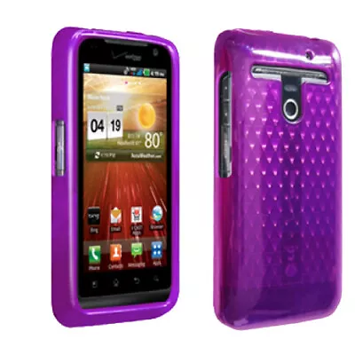 OEM Verizon LG Revolution VS910 High Gloss Silicone Case (Purple) (Bulk • $8.49