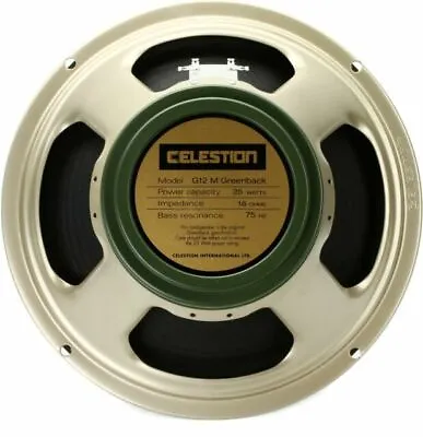 Celestion G12M Greenback 12 Inch Guitar Speaker 25 Watts - (16 Ohm) • $153.29