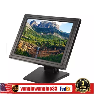 17in Touch Screen Monitor PC POS LCD TouchScreen Monitor Retail Kiosk Restaurant • $132.05