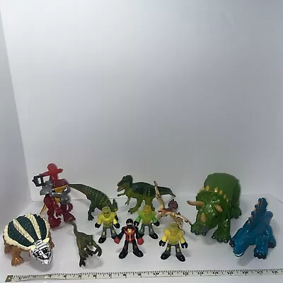 12 Dinosaurs Reptiles TRex Stegosaurus Imaginext Fisher Price Toy 1996 - 2011 • $19.99