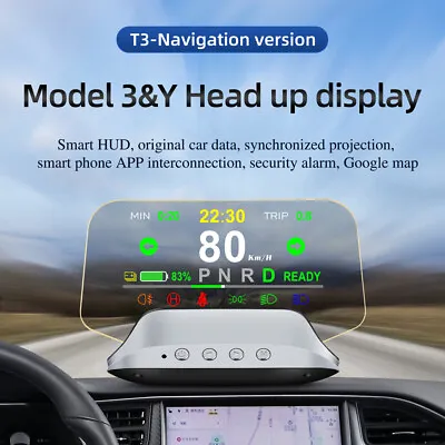 T3 Model 3 Y HUD Car Dashboard Cluster Instrument HD Meter Speedometer For Tesla • $58.99