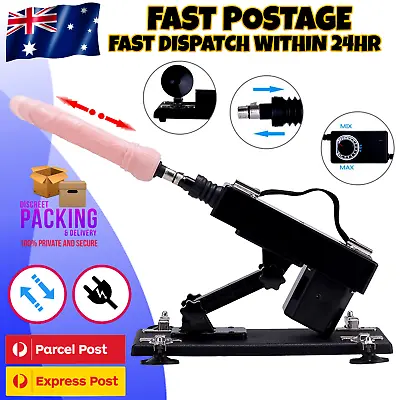 $75 • Buy New Sex  Machine Telescopic Realistic Thrusting Dildo  Vibrator Sex Toy