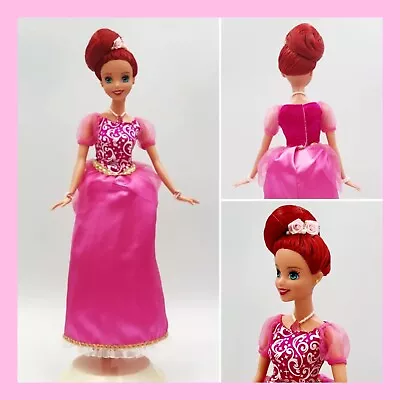 Disneys Little Mermaid Princess Ariel Doll In Pink Gown Swarovski Crystal Jewels • $18.98