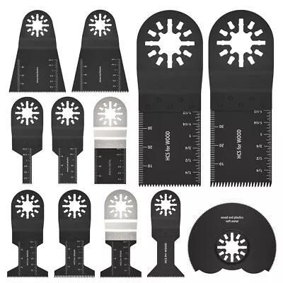 £9.89 • Buy 12 X Mix Blades For Dewalt Ferrex Makita Parkside Milwaukee Multitool Tools.