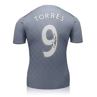 £356.99 • Buy Fernando Torres Signed Liverpool 2008-09 Away Football Shirt