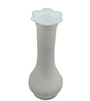 Vintage Randall Milk Glass Flower Bud Vase 6  Ribbed • $7.49