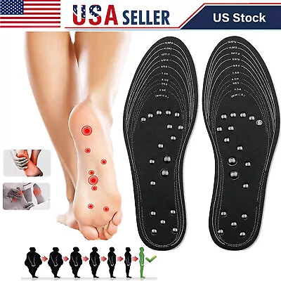 Acupressure Magnetic Massage Insoles For Men/Women Shoe-pad Foot Therapy 1 Pair • $5.99