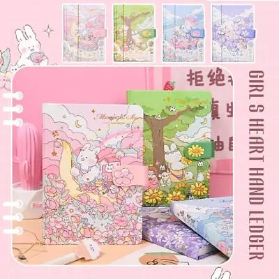 Hardbound Notebook Korean Female Student Cute Diary GX E6M3 • $18.88