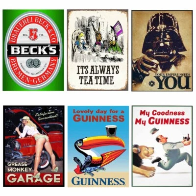 £5.95 • Buy Metal Signs Home Bar Garage Pub Shed Vintage Mancave Poster Beer Tin Signs AM99