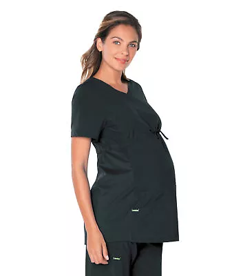 Landau ProFlex Women's Maternity Mock Wrap Scrub Top - 4399 • $29.98