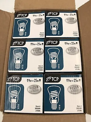 6-TCP 1R2009 9w R20 Lamp 2700K Light Bulb Compact Fluorescent • $10