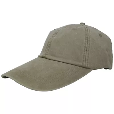Sunbuster Extra Long Bill 100% Washed Cotton Cap With Leather Adjustable Strap • $24.99