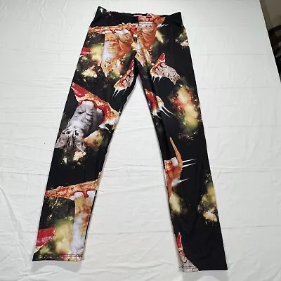 Sugar High Galaxy Pizza Cats Silky Soft Leggings - Size XL • $10