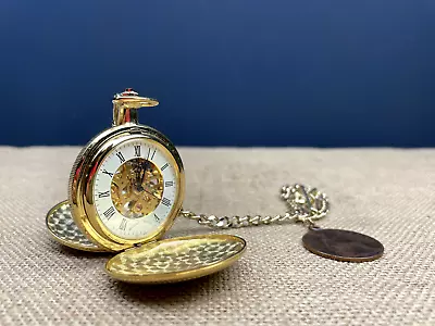 Beautiful Mount Royal Twin Lid Skeleton Pocket Watch - Mechanical Movement • $93.25