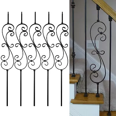 1/2*44 In Wrought Iron Balusters Scroll Metal Stair Spindles • $90