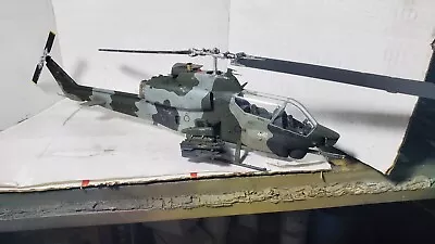 Pre-Built U. S. Marine Corps AH-1W Super Cobra 1/35 Scale Attack Helicopter • $180