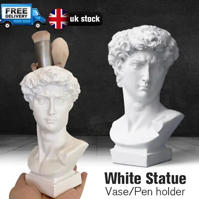 £10.25 • Buy David Michelangelo Head Bust Statue Greek Mythology Sculpture Ornament Figurine