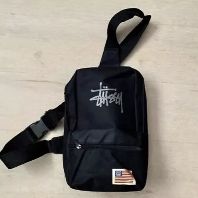 Stussy Lightwight Shoulder Bag - Black • £24.99