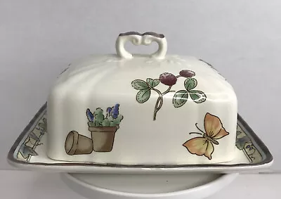 Mikasa Country Classics Harvest Classic DC312 Large Square Butter Dish Butterfly • $13.96