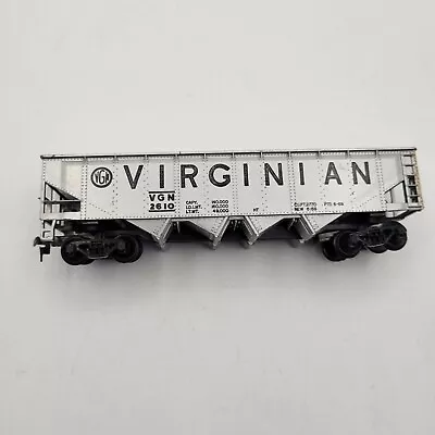 Vintage HO SCALE Virginian 2610 Silver 4 Bay Open Hopper ** READ • $5.95