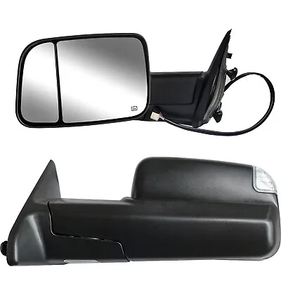 Towing Mirrors For 2009-2018 Dodge Ram 1500 2500 3500 Power Heated Signal LH RH • $153.33