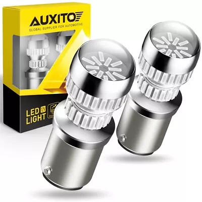 2-10pcs AUXITO High Power 2800LM 1157 Bay15d LED Bulbs 2357 Brake Tail Light Red • $15.19