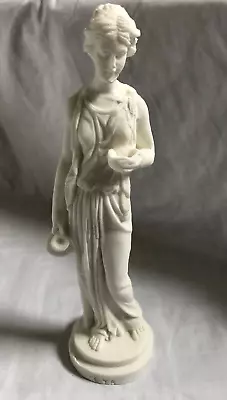 £15.29 • Buy VINTAGE White Greek Goddess Figurine Statue Sculpture Height 24cm