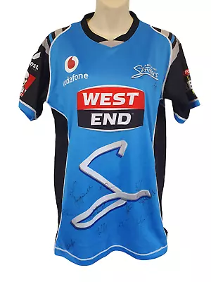 Adelaide Strikers Signed Short Sleeve Shirt West End Kfc Bbl Majestic Size S • $180